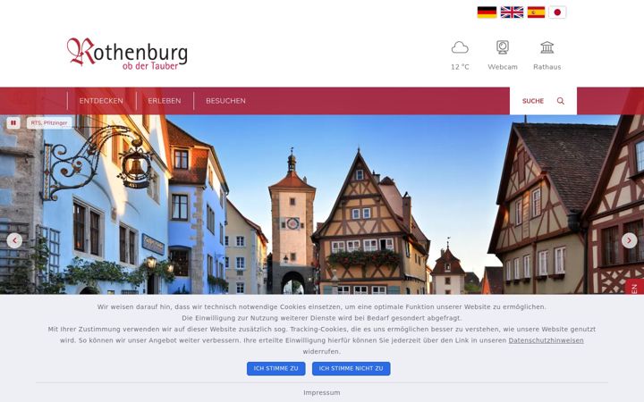 Screenshot of rothenburg.de