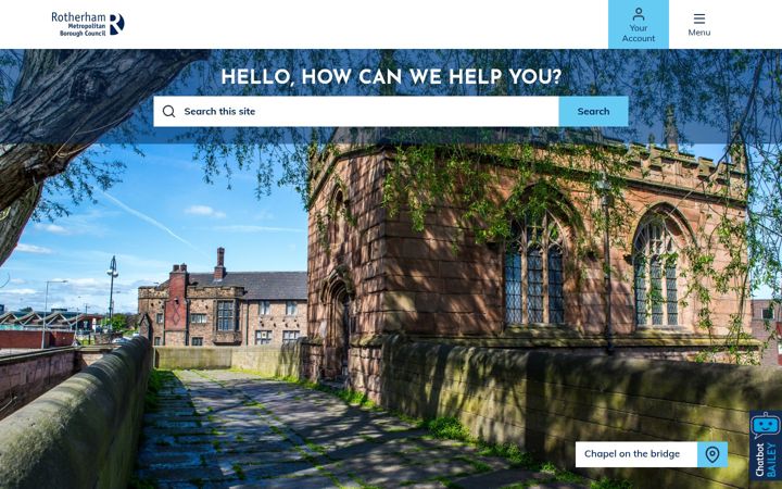 Screenshot of rotherham.gov.uk