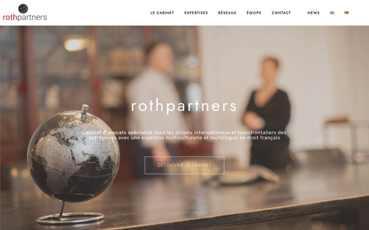 Ekrano kopija rothpartners.eu