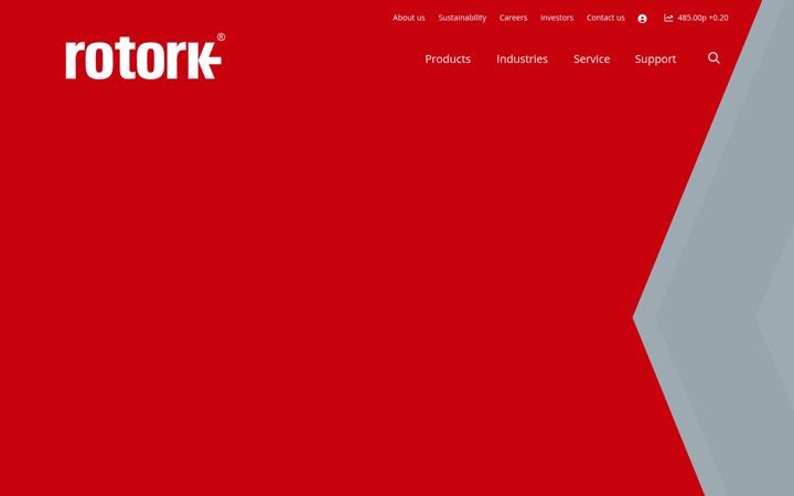 Screenshot of rotork.com