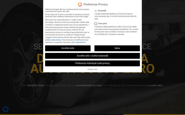 Screenshot του rottamasubito.it