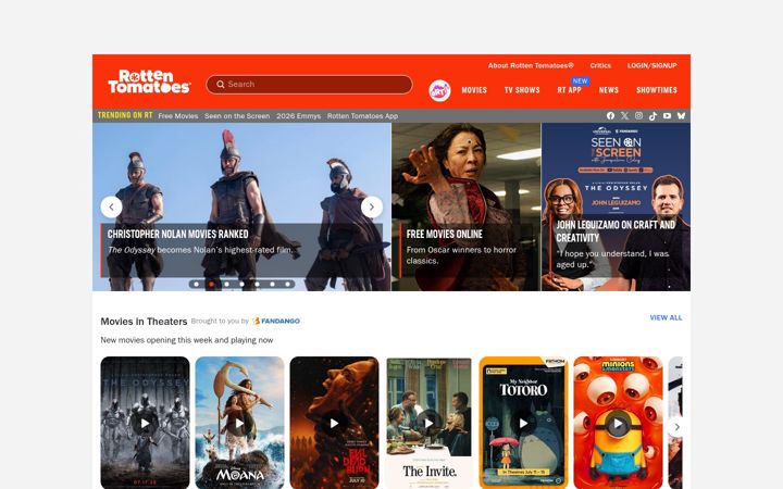 Ekrānuzņēmums no rottentomatoes.com