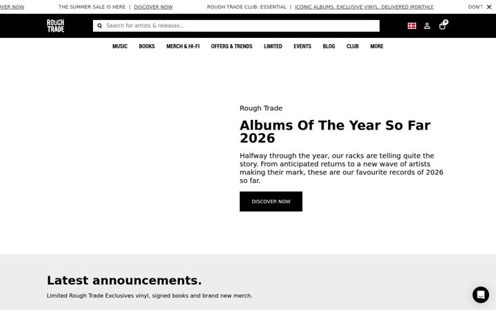 Skärmbild av roughtrade.com