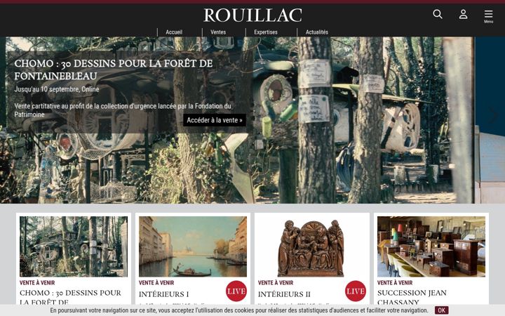 Screenshot of rouillac.com