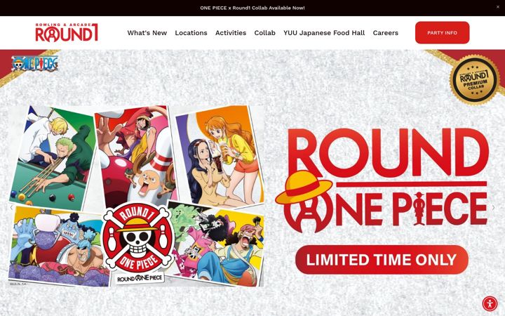 Screenshot του round1usa.com