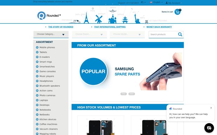 Screenshot di rounded.com