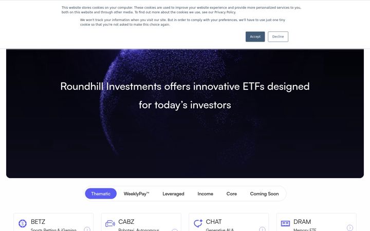 Screenshot von roundhillinvestments.com