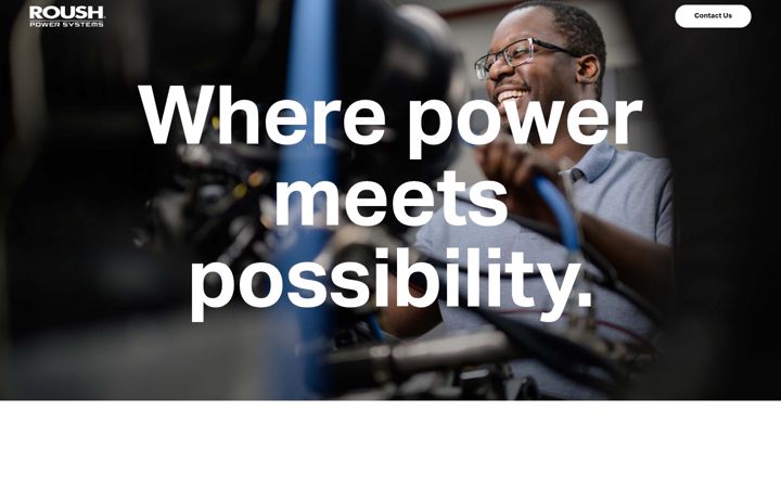Skärmbild av roushpowersystems.com
