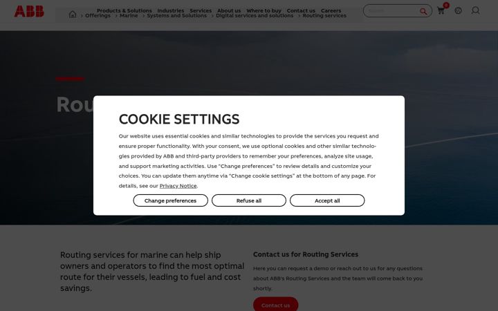 Screenshot of routeguard.eu