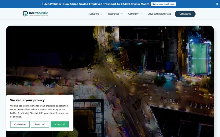 Screenshot of routematic.com