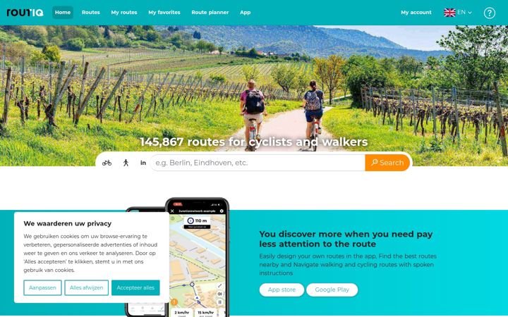Screenshot of routiq.com