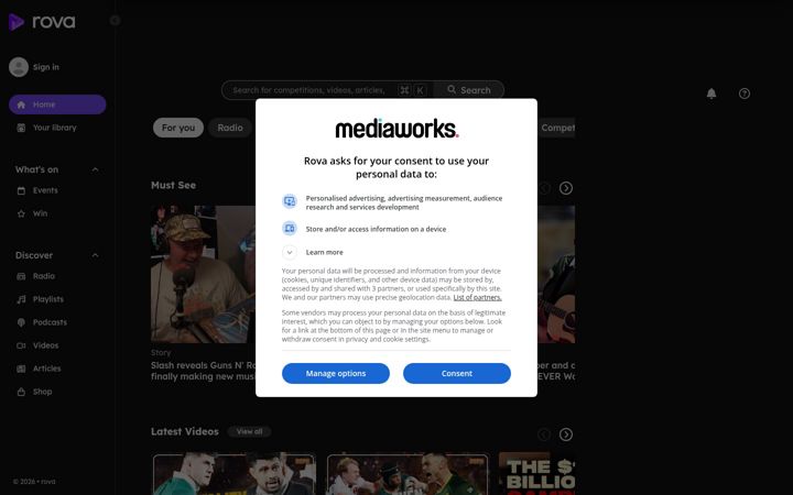 Screenshot of rova.nz