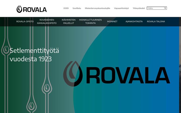 Captura de pantalla de rovala.fi