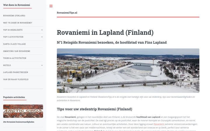 Screenshot of rovaniemitips.nl