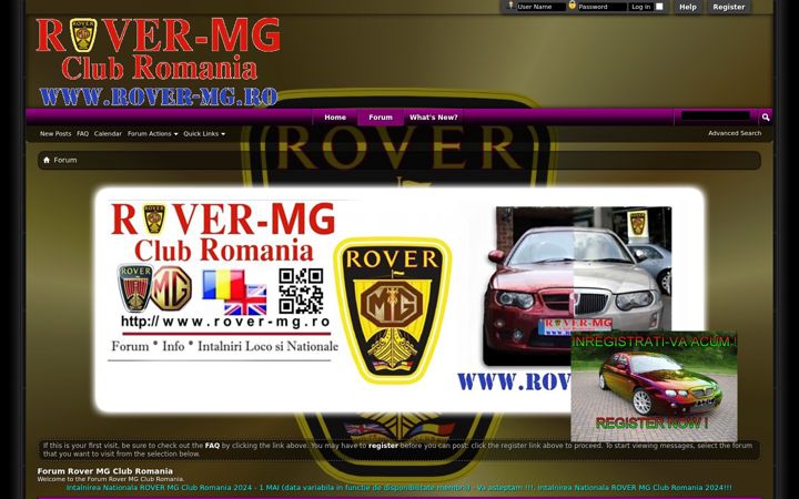 Screenshot of rover-mg.ro