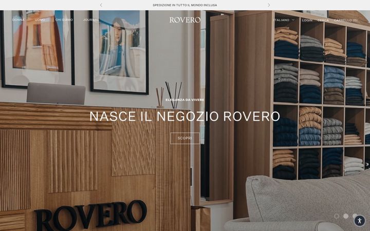 Screenshot of roverocashmere.com
