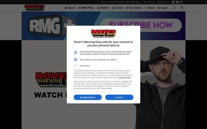 Screenshot of roverradio.com