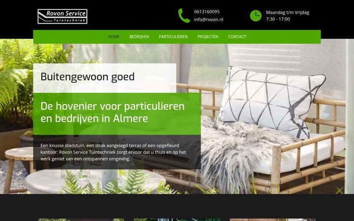 Screenshot of rovon.nl