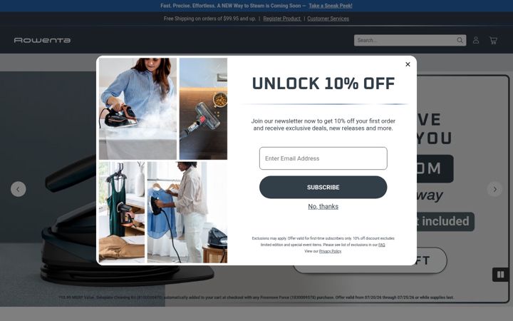 Screenshot of rowentausa.com
