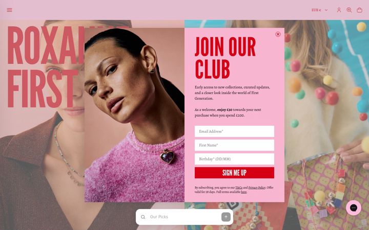 Screenshot of roxannefirst.com