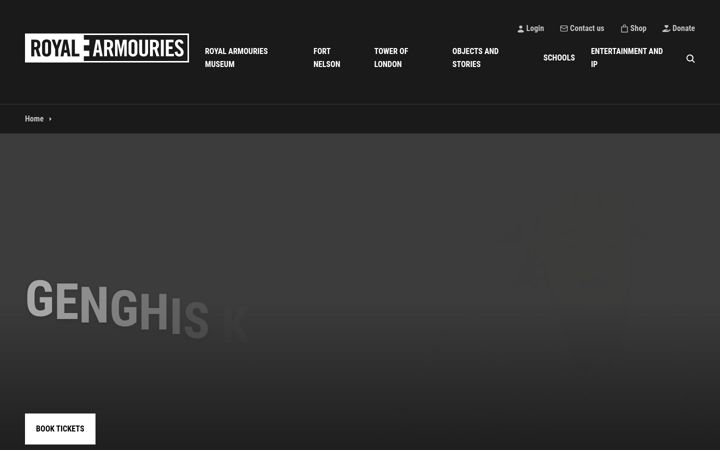 Screenshot of royalarmouries.org