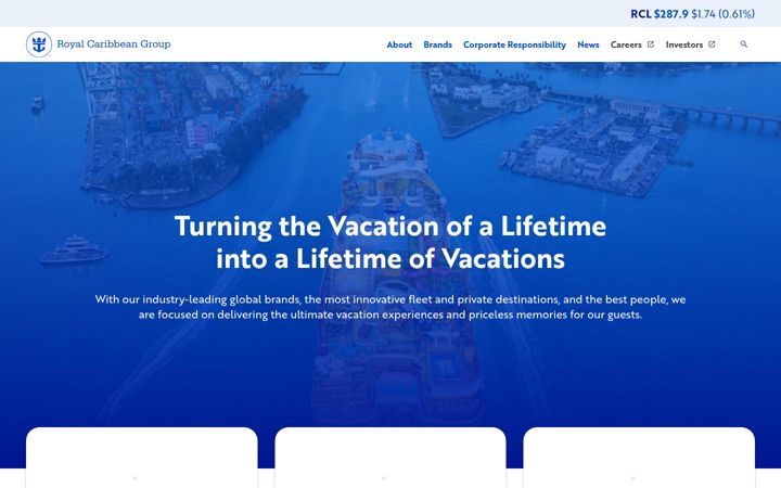 Screenshot of royalcaribbeangroup.com