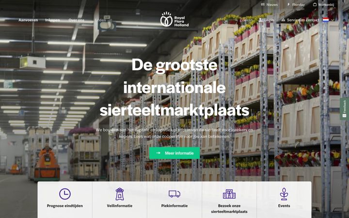 Screenshot of royalfloraholland.com