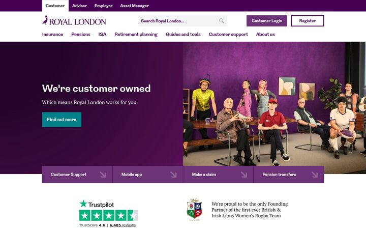 Screenshot of royallondon.com