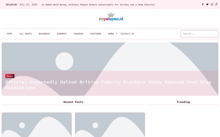 Screenshot of royalspace.nl