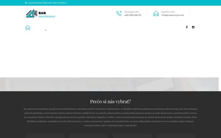 Screenshot of rozpoctujem.sk