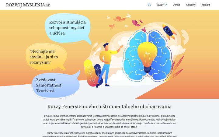 Snímek obrazovky rozvojmyslenia.sk
