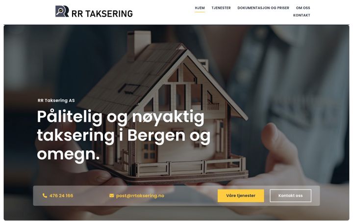 Screenshot von rrtaksering.no