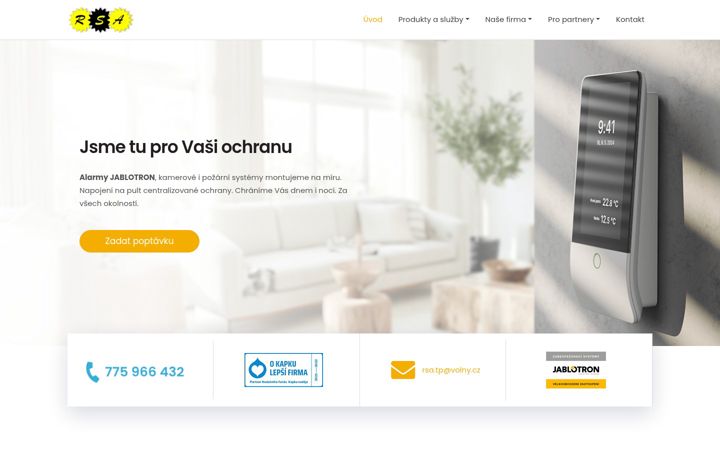 Screenshot of rsa-tp.cz
