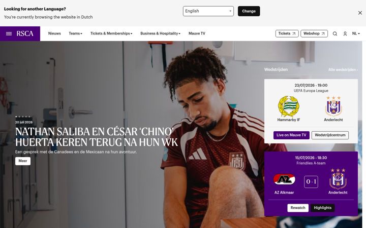 Screenshot of rsca.com