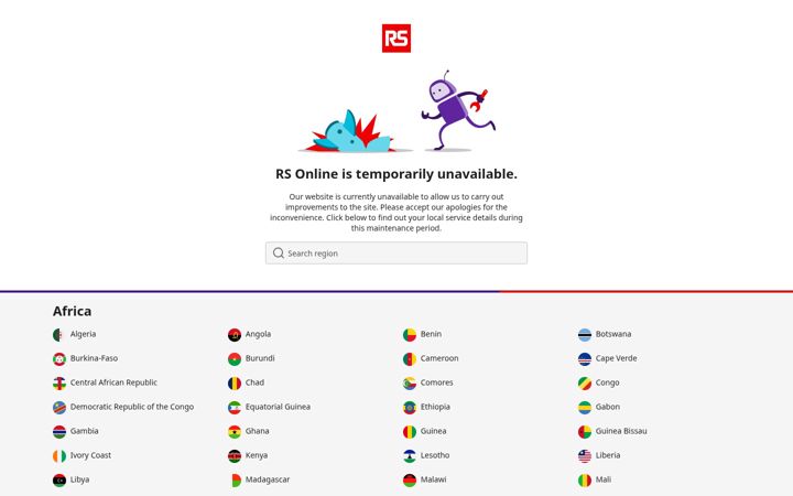 Screenshot di rsdelivers.com