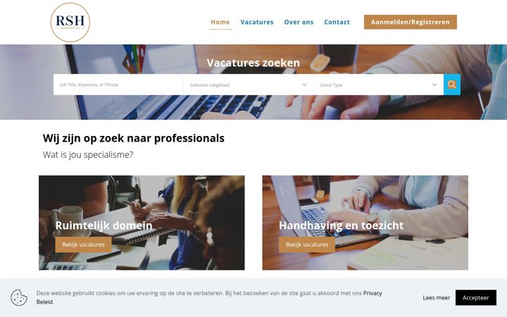 Screenshot ta' rsh-recruitment.nl