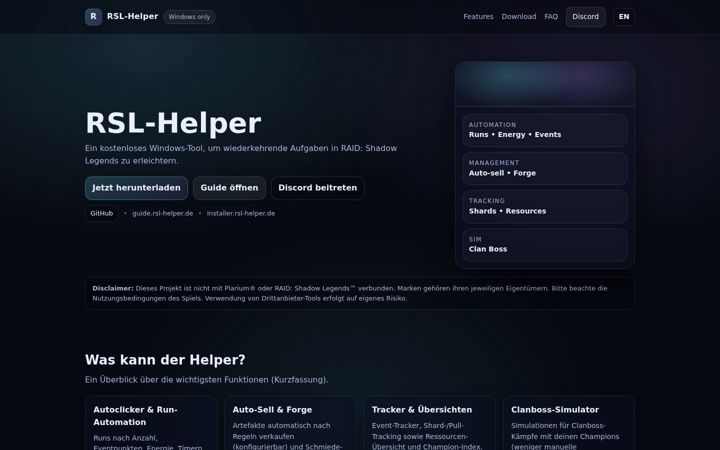 Screenshot of rsl-helper.de