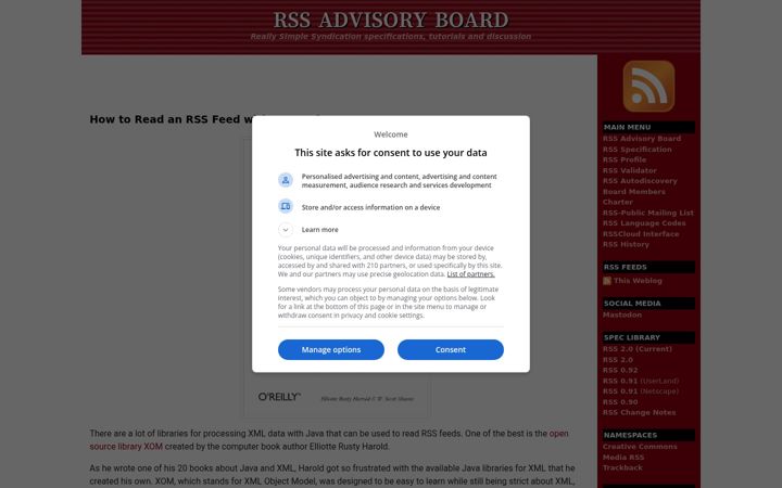 Zrzut ekranu rssboard.org