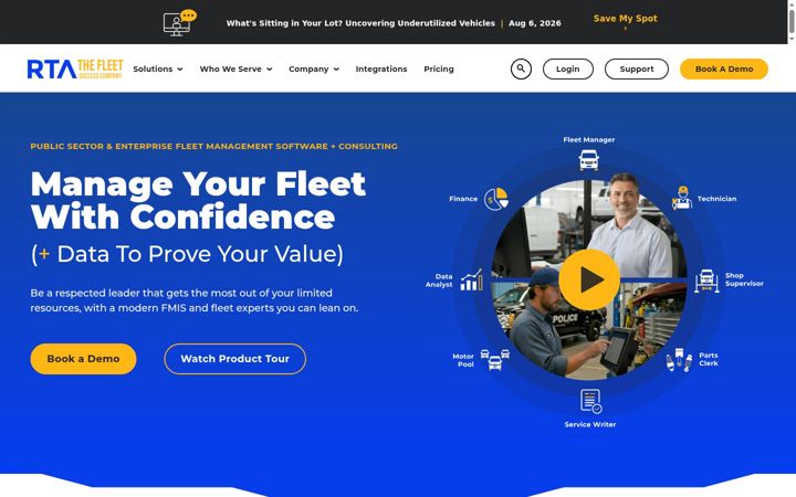 Screenshot of rtafleet.com