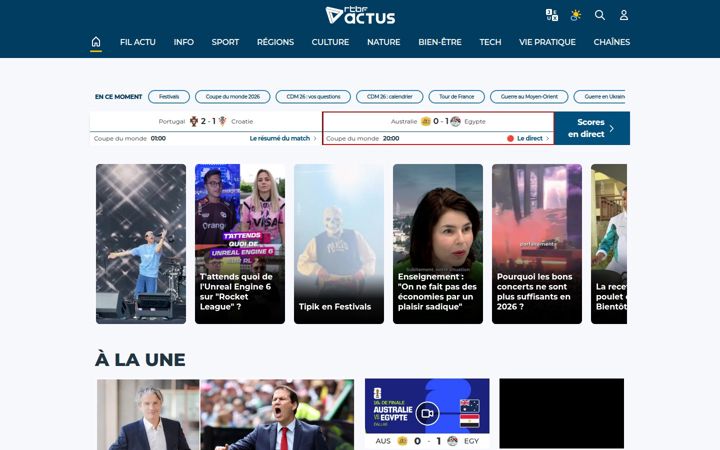 Ekrānuzņēmums no rtbf.be