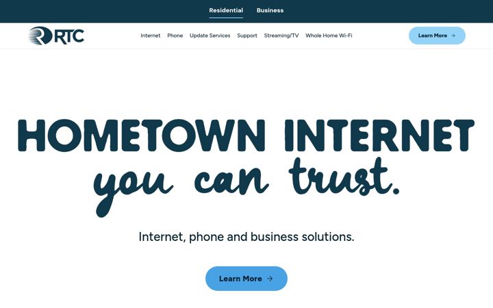 Screenshot of rtctel.com