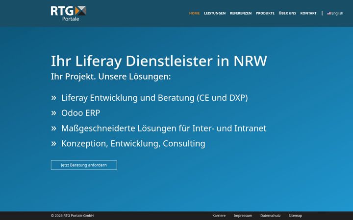 Screenshot ta' rtg-portale.de