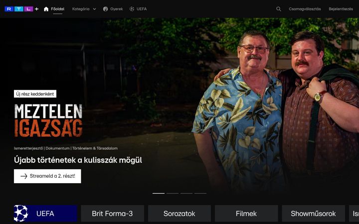 Screenshot of rtlplusz.hu