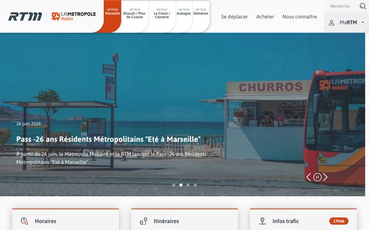 Screenshot of rtm.fr