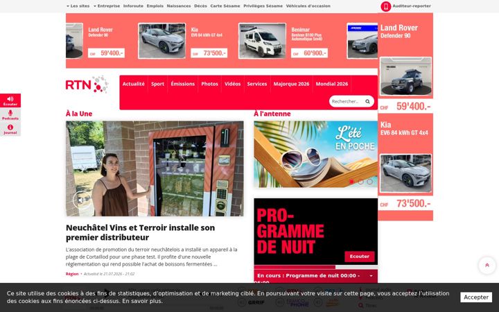 Screenshot of rtn.ch