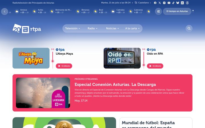Ekrano kopija rtpa.es