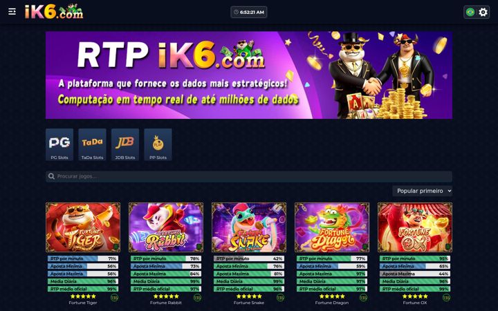 Screenshot of rtpik6.com