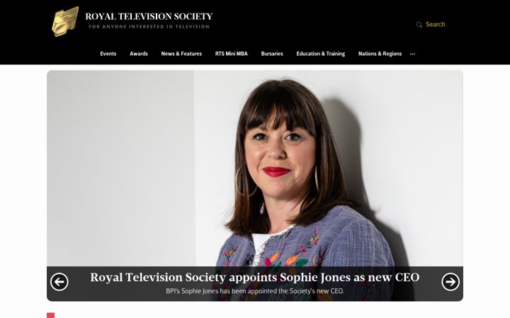 Zrzut ekranu rts.org.uk