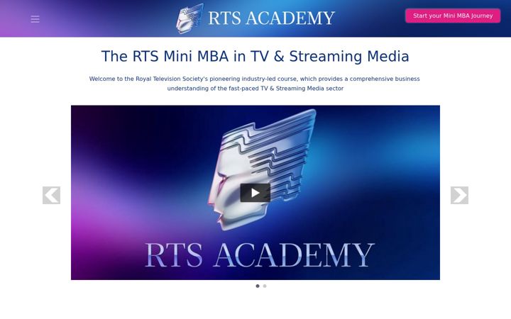 Screenshot of rtsacademy.org.uk
