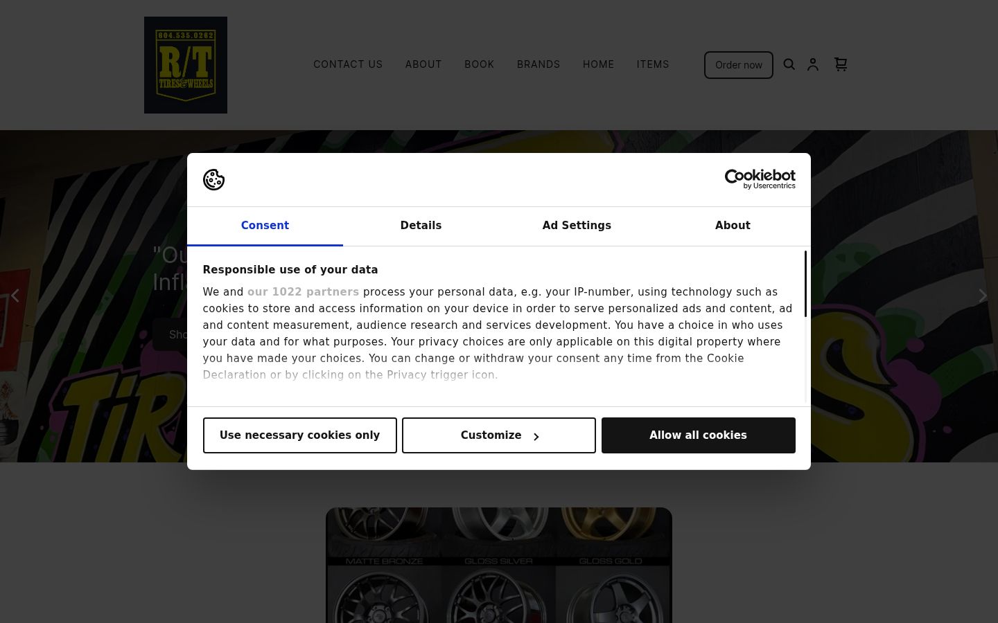 Zrzut ekranu banera zgody wyświetlanego przed jakąkolwiek interakcją